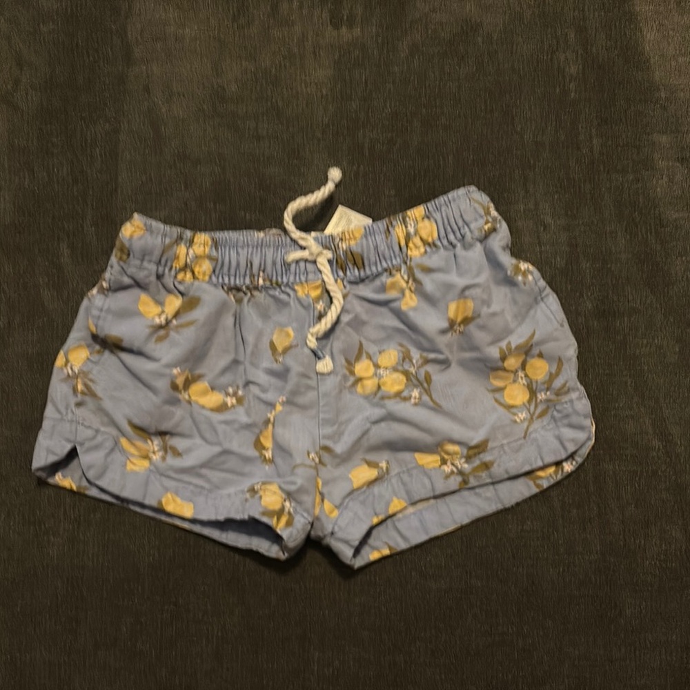 OshKosh B'gosh Blue and Yellow Banana Print Shorts